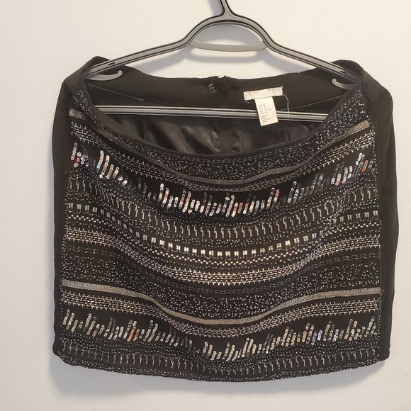 H&M shiny beaded skirt - Picture 1 of 3